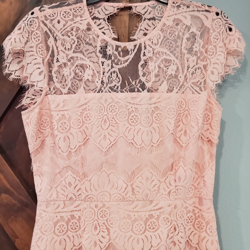 BB Dakota Rhianna Illusion Yoke Lace Fit & Flare